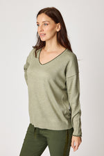 V-Neck Sweater Olive