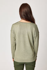 V-Neck Sweater Olive