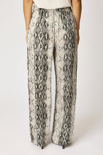 Flowy Satin Snake Pattern Pant