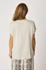 Gold Trim V-Neck Tee