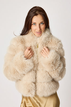 Cream Fur Jacket