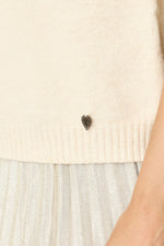 Sweater with Rhinestone Neckline and 3/4 sleeves (3 Colors)