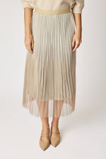 Pleated Glitter Ombre Skirt (3 Colors)