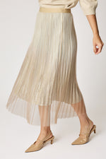 Pleated Glitter Ombre Skirt (3 Colors)