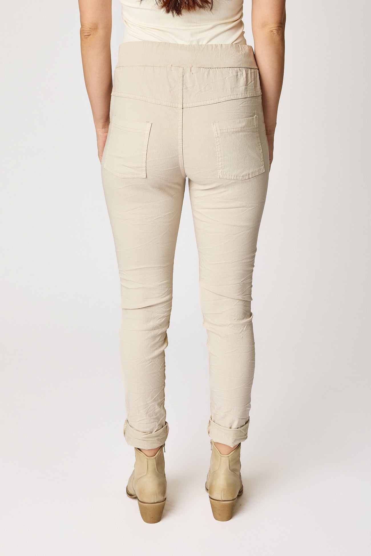 Gold Painted Italian Stretch Pant