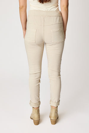 Gold Painted Italian Stretch Pant