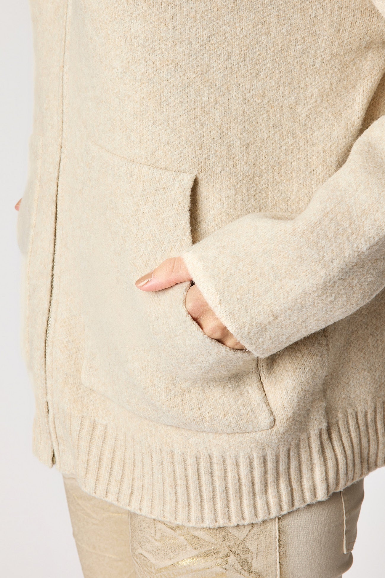Knit Bomber Jacket