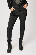 Italian Satin Polished Stretch Pant (4 Colors)