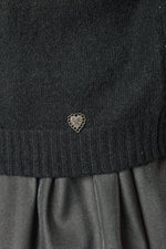 Sweater with Rhinestone Neckline and 3/4 sleeves (3 Colors)