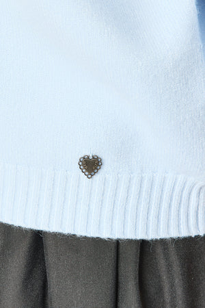 Sweater with Rhinestone Neckline and 3/4 sleeves (3 Colors)