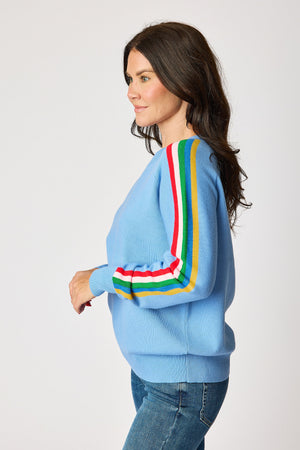 Bright Racer Stripe Sweater