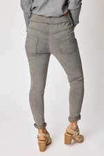 Italian Stretch Satin Trim Vintage Wash Pant (3 Colors)
