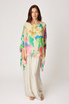 Italian Silk Paint Splatter Flowing Top