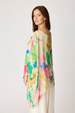 Italian Silk Paint Splatter Flowing Top
