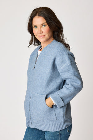 Knit Bomber Jacket
