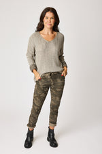 Soft Camo Pants with Mini Stars (10 Colors) - Jacqueline B Clothing