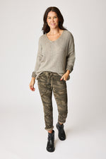 Soft Camo Pants with Mini Stars (10 Colors) - Jacqueline B Clothing