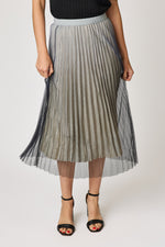 Pleated Glitter Ombre Skirt (3 Colors)