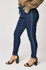 Italian Satin Polished Stretch Pant (4 Colors)