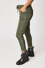 Italian Satin Polished Stretch Pant (4 Colors)