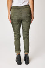 Italian Satin Polished Stretch Pant (4 Colors)