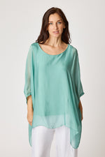 Italian Silk Soft Flowing Top - Jacqueline B Clothing