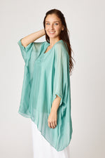 Italian Silk Soft Flowing Top - Jacqueline B Clothing