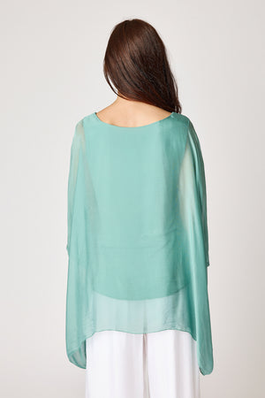 Italian Silk Soft Flowing Top - Jacqueline B Clothing