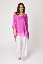 Italian Silk Soft Flowing Top - Jacqueline B Clothing