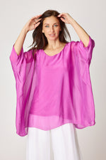 Italian Silk Soft Flowing Top - Jacqueline B Clothing