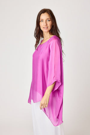 Italian Silk Soft Flowing Top - Jacqueline B Clothing