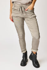 Italian Satin Polished Stretch Pant (4 Colors)