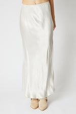 Bias Cut Satin Skirt