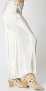 Bias Cut Satin Skirt