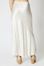 Bias Cut Satin Skirt