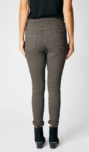 Crisscross Pattern Italian Pants