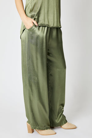 Drawstring Satin Pants