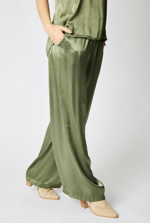 Drawstring Satin Pants