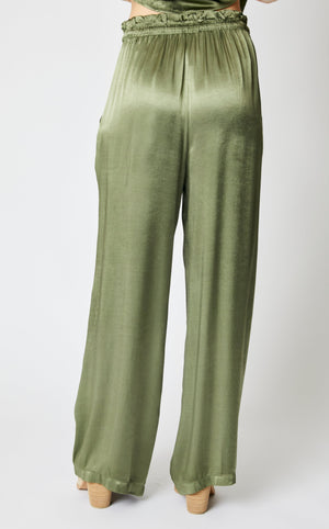 Drawstring Satin Pants