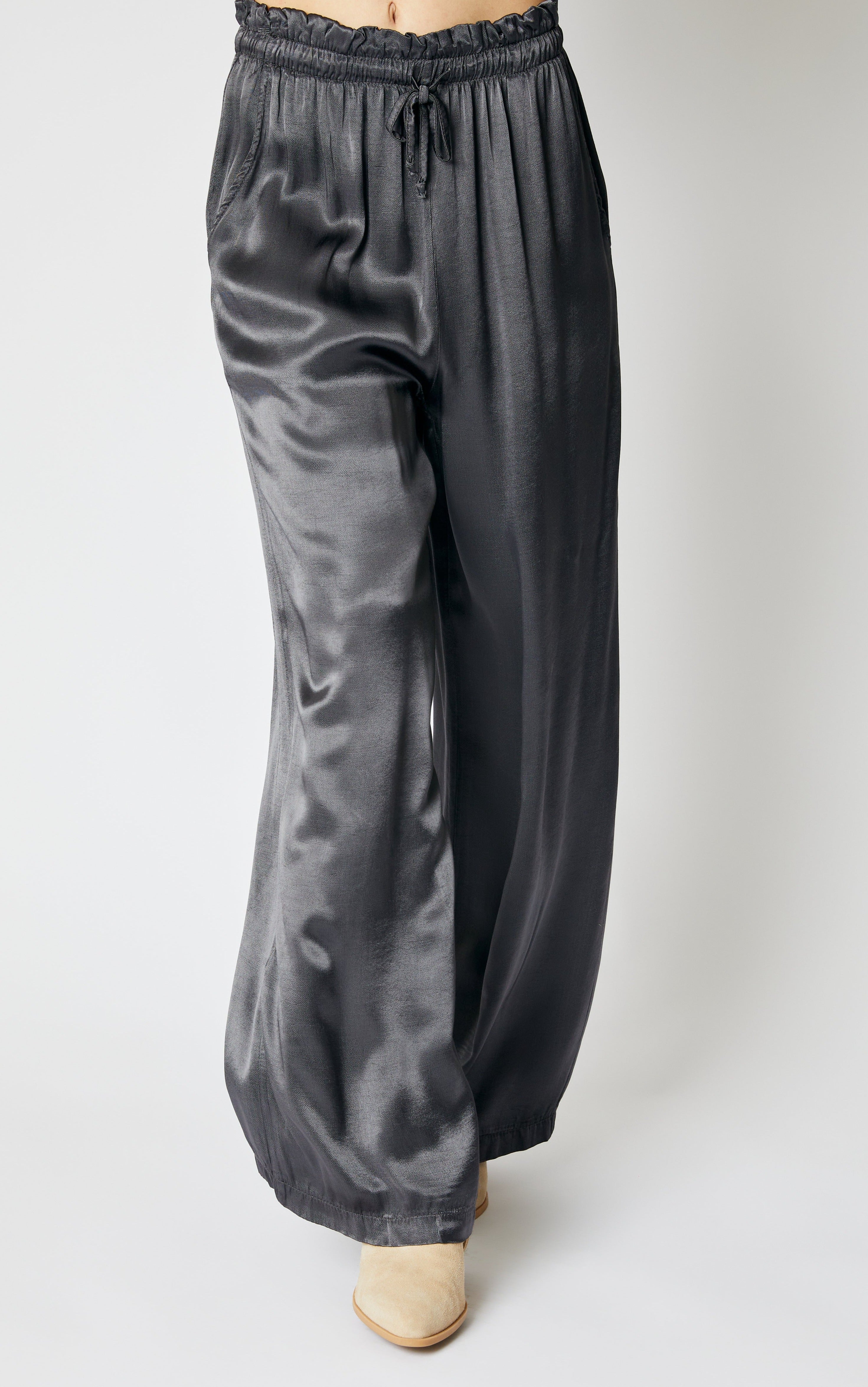 Drawstring Satin Pants