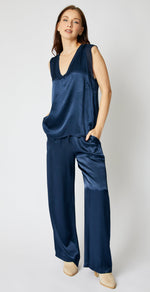 Drawstring Satin Pants