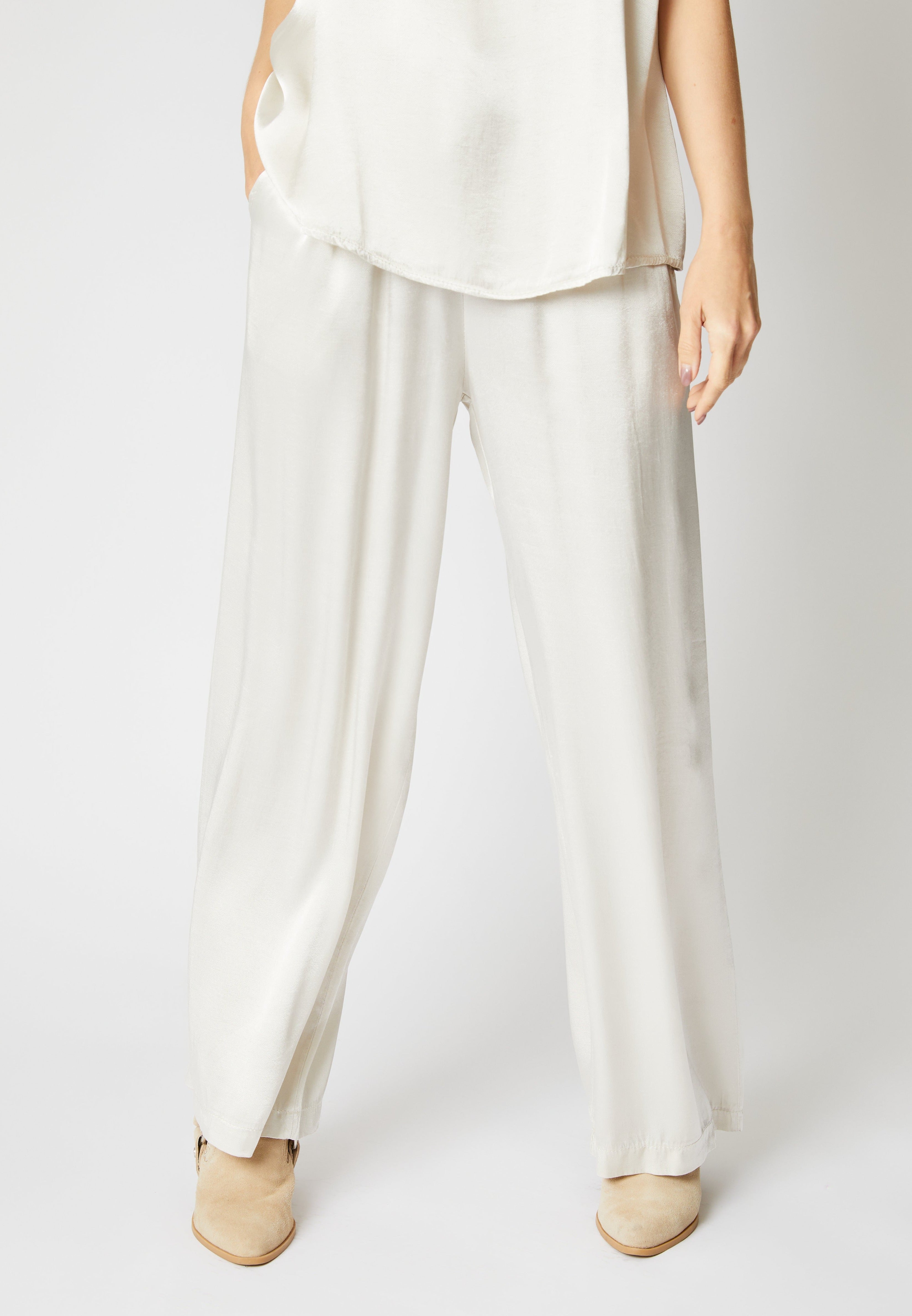 Drawstring Satin Pants