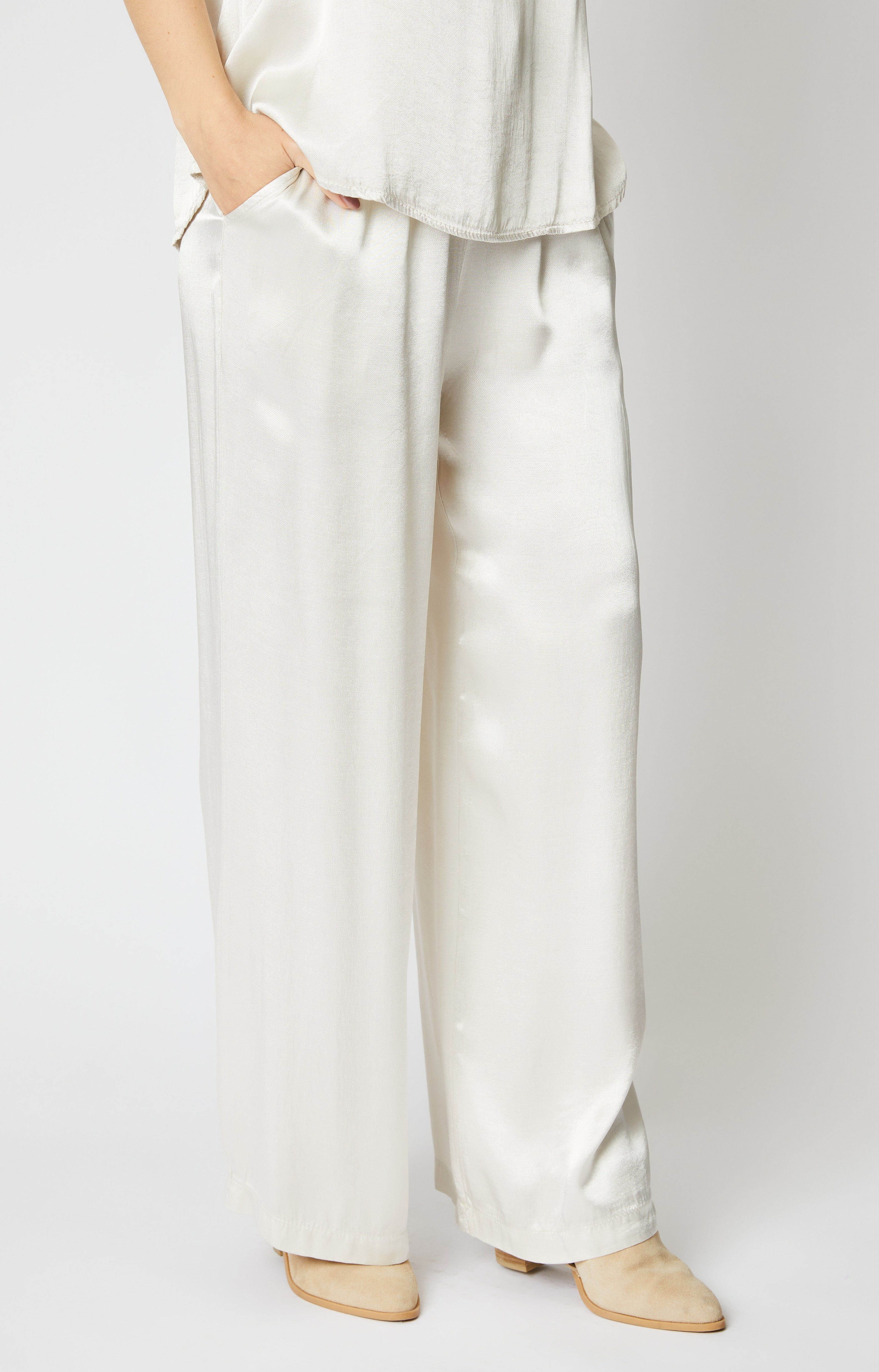 Drawstring Satin Pants