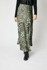 Bias Cut Leopard Skirt (5 Colors)