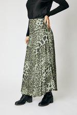 Bias Cut Leopard Skirt (5 Colors)