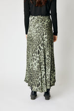 Bias Cut Leopard Skirt (5 Colors)
