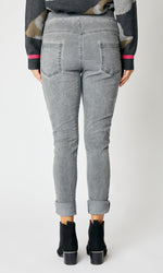 Rhinestone Super-Stretch Italian Pants Solid Colors - Jacqueline B Clothing