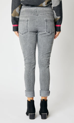 Rhinestone Super-Stretch Italian Pants Solid Colors - Jacqueline B Clothing
