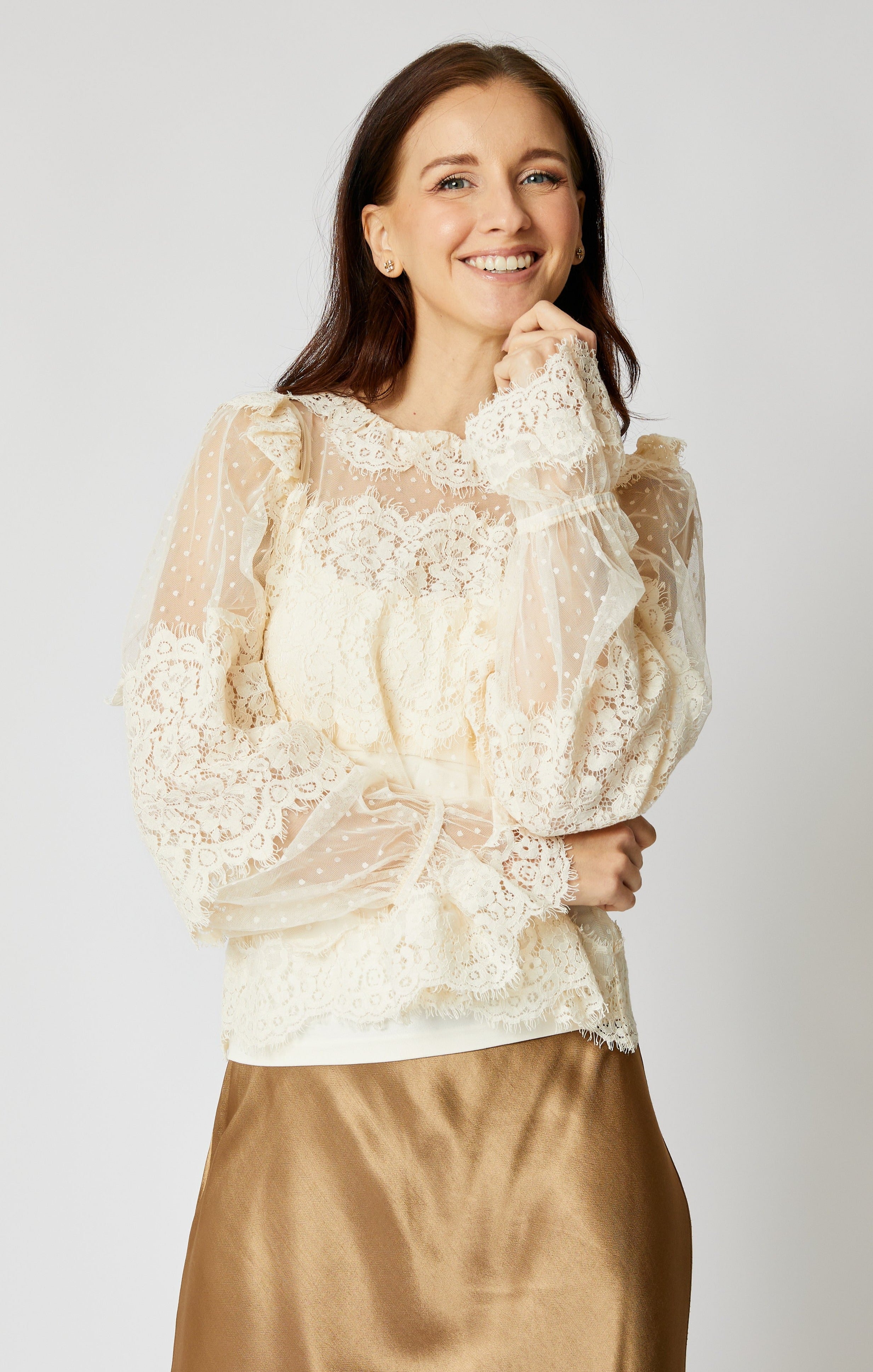 Romantic French Lace Blouse