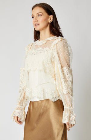 Romantic French Lace Blouse